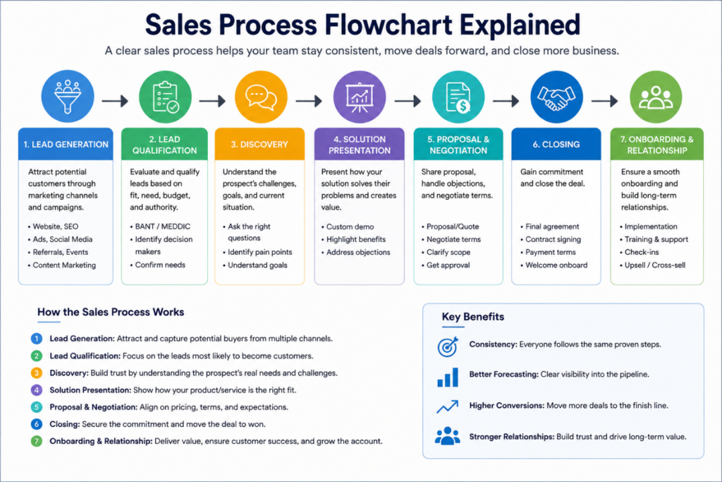 Sales Process Flowchart